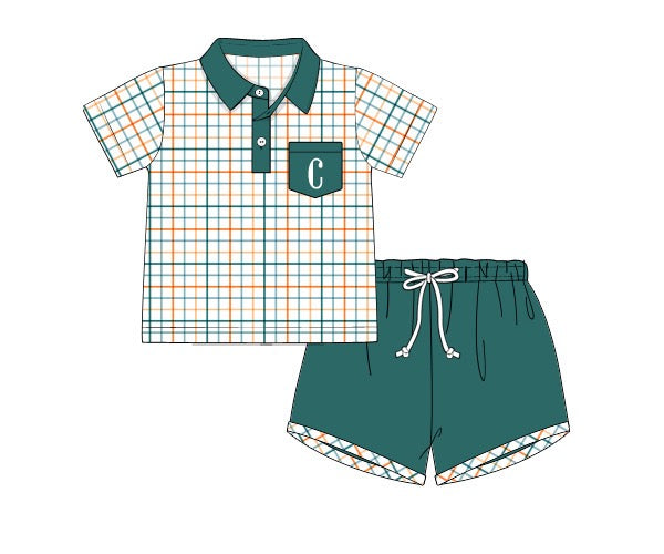 RTS: A TOUCH OF TEAL BOY SHORT SET