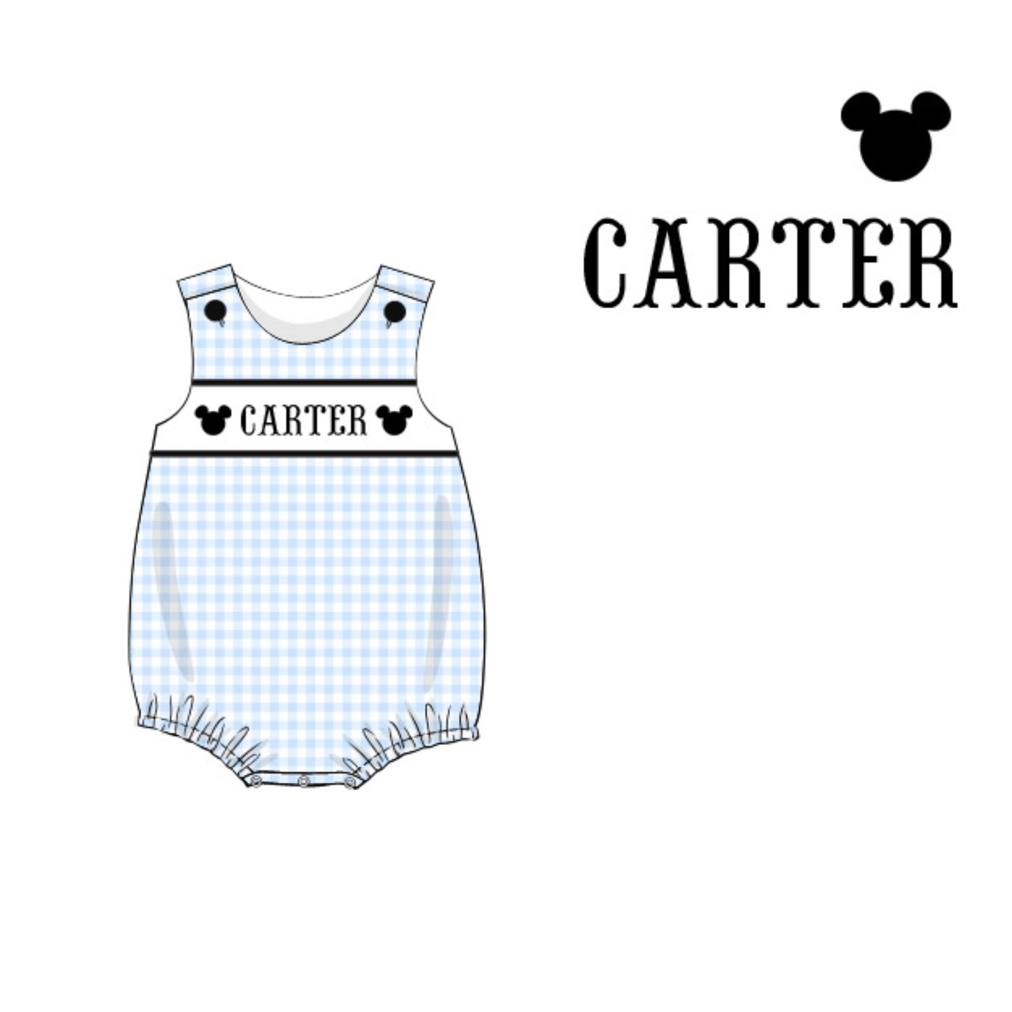 Preorder 26: Mouse Name Smocks Boy Bubble