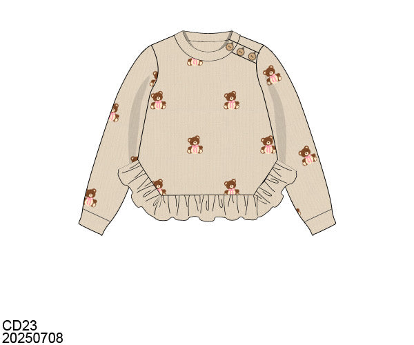 PO32: BEARY CUTE GIRL SWEATER