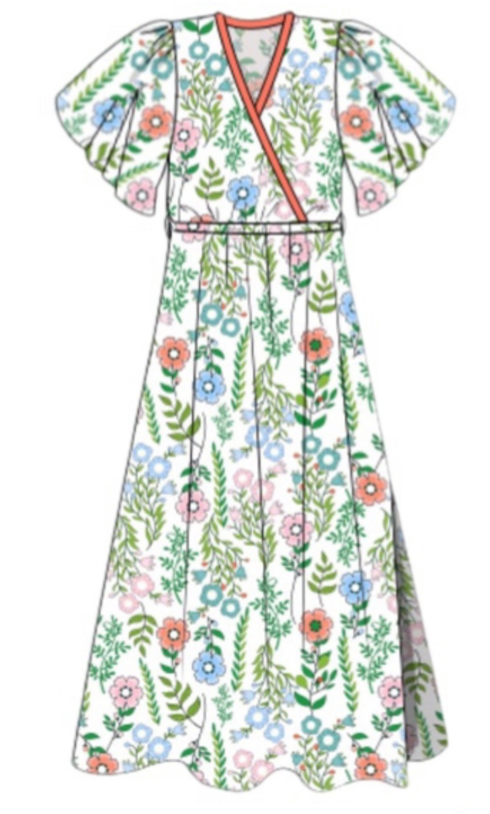 RTS: SPRING FLORAL MOM DRESS