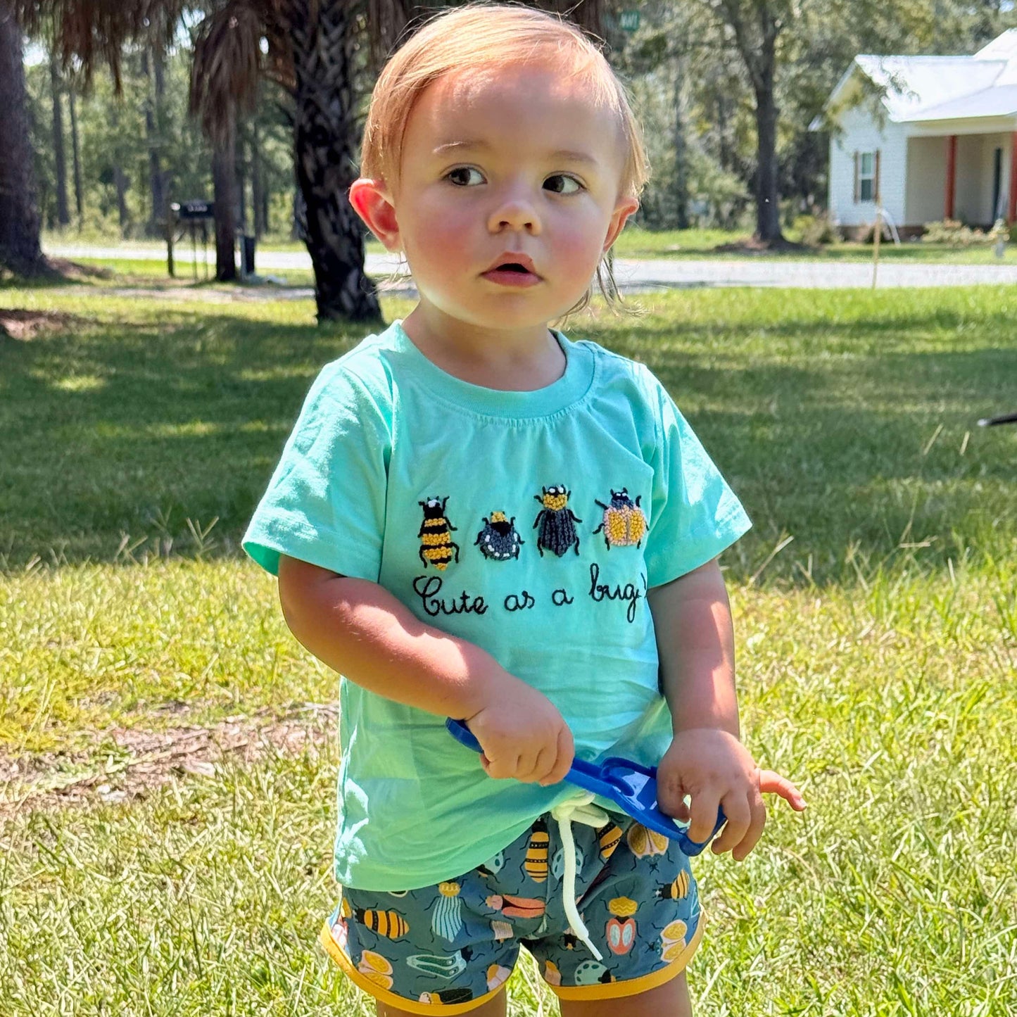 RTS: CUTE AS A BUG BOY SHORT SET