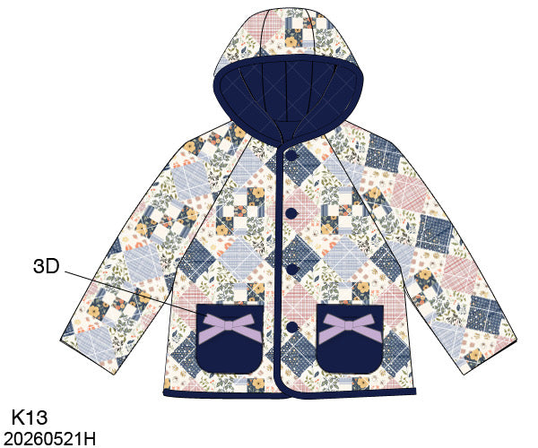 PO31: GIRL WINTER COATS PATCHWORK