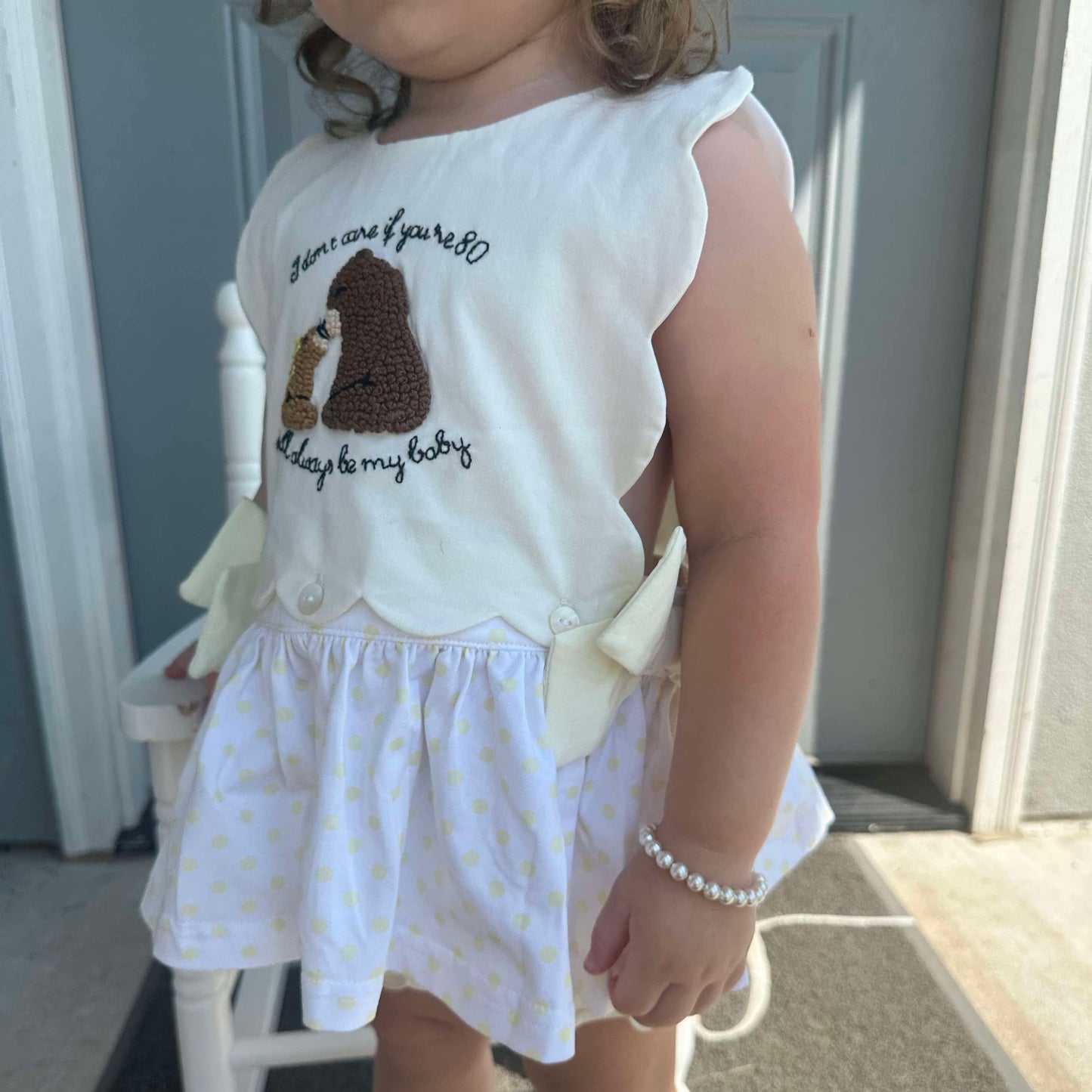 RTS: YOU'LL ALWAYS BE MY BABY GIRL DIAPER SET