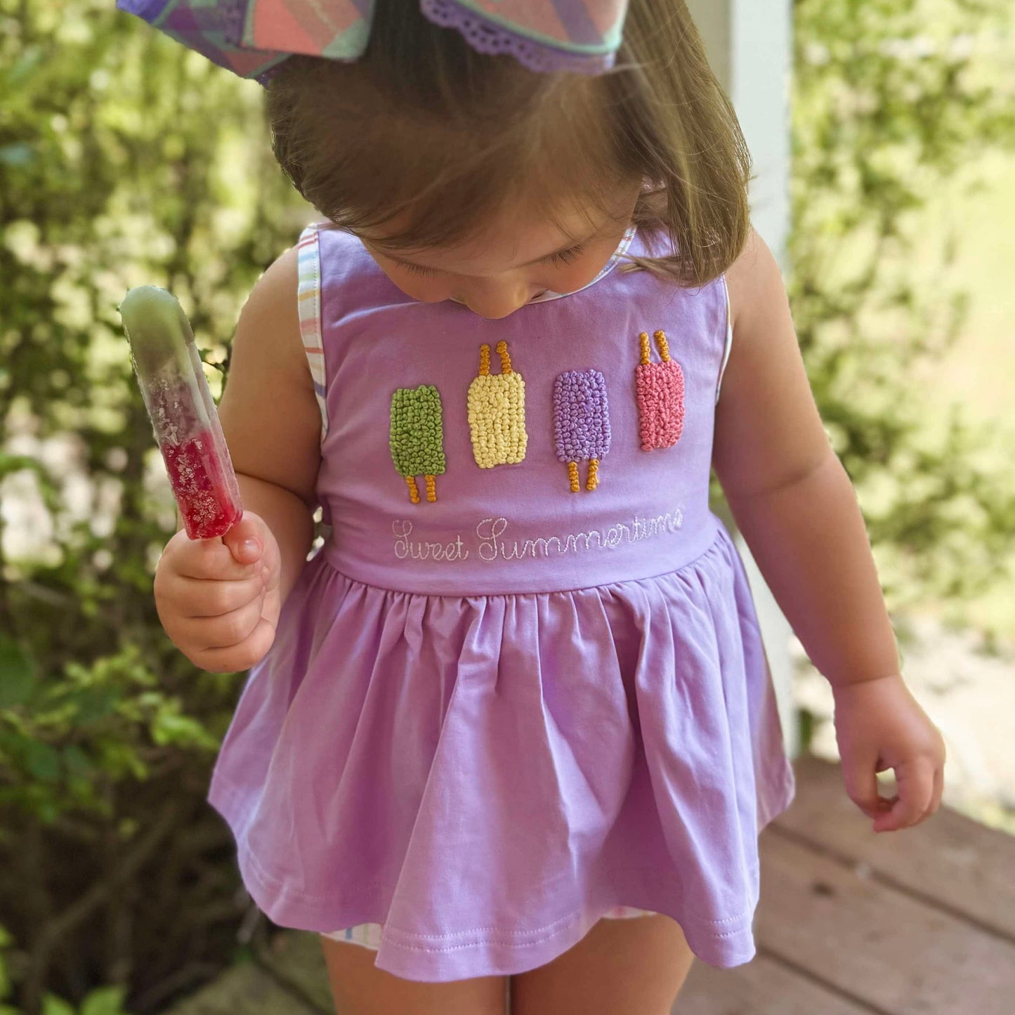 RTS: French Knot Popsicles - Girl Diaper Set