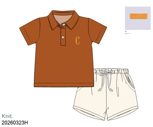 PO29: FALL HEIRLOOMY BOY SHORT SET