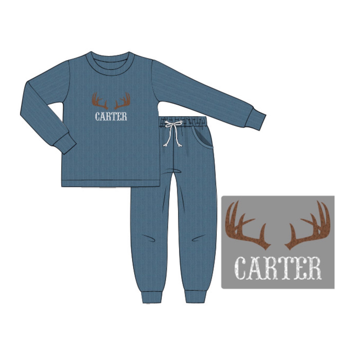RTS: ANTLERS SWEATER SET