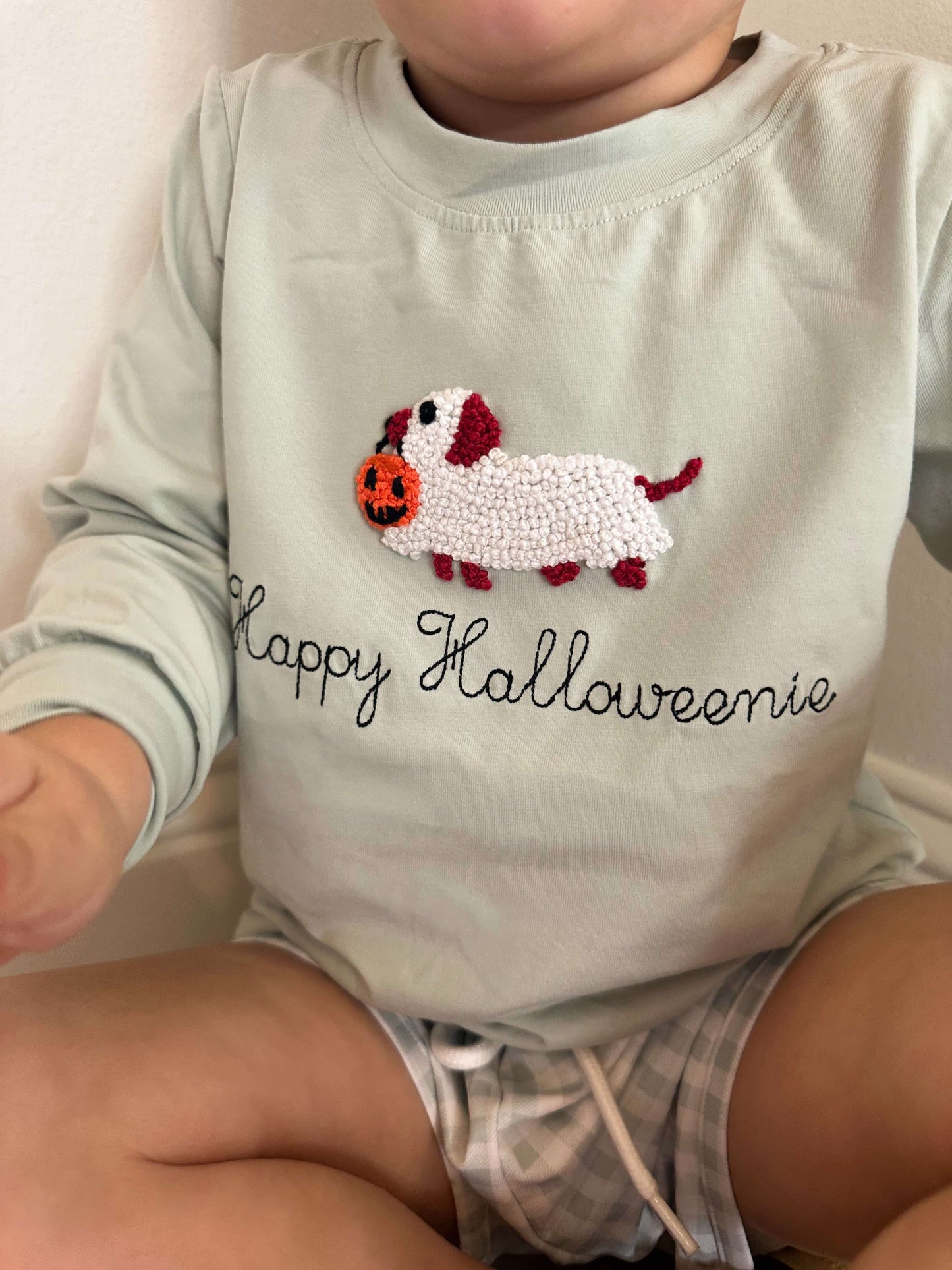 RTS: HAPPY HALLOWEENIE BOY SHORT SET