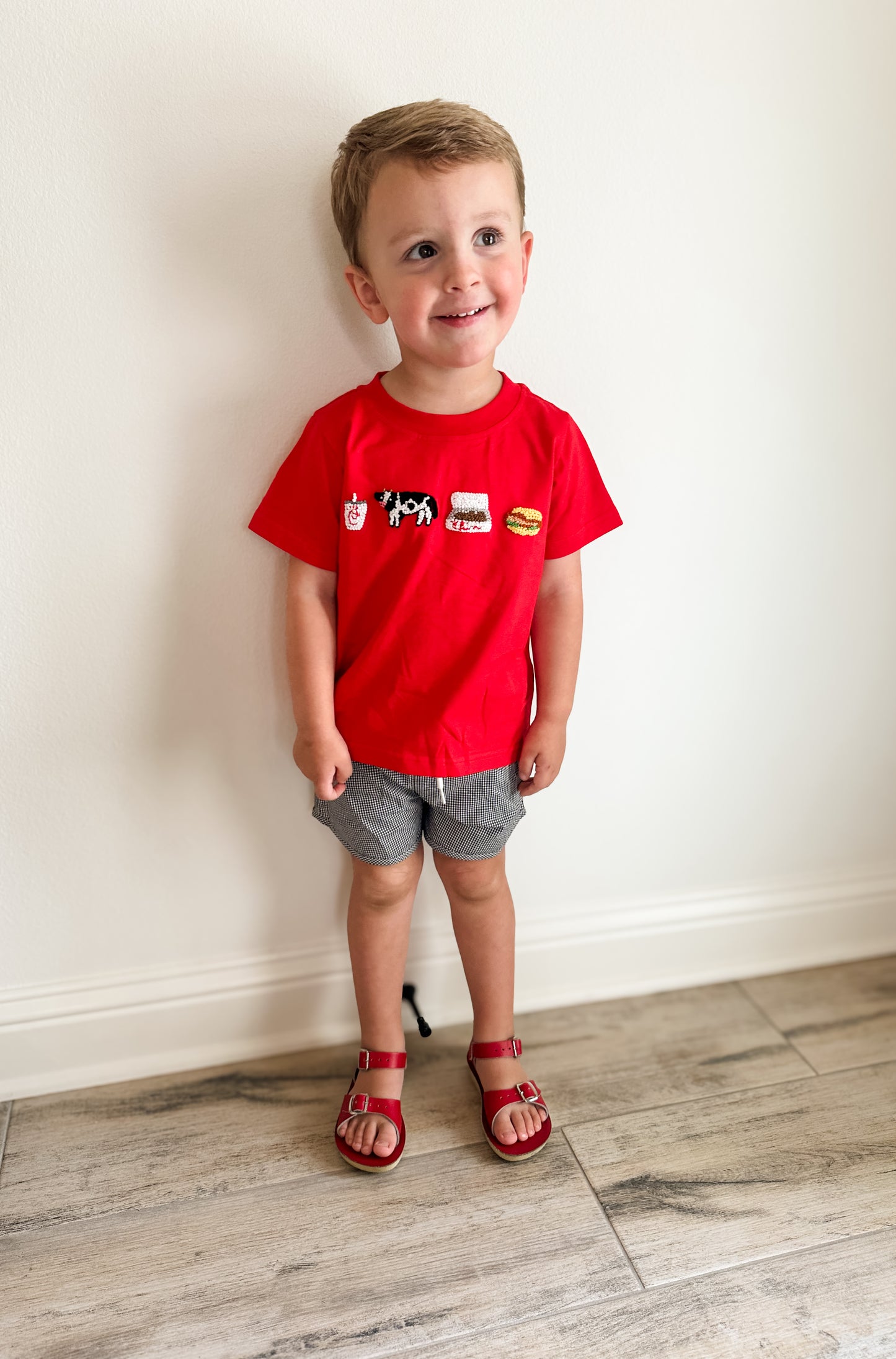 RTS: CHICKEN MINI BOY SHORT SET
