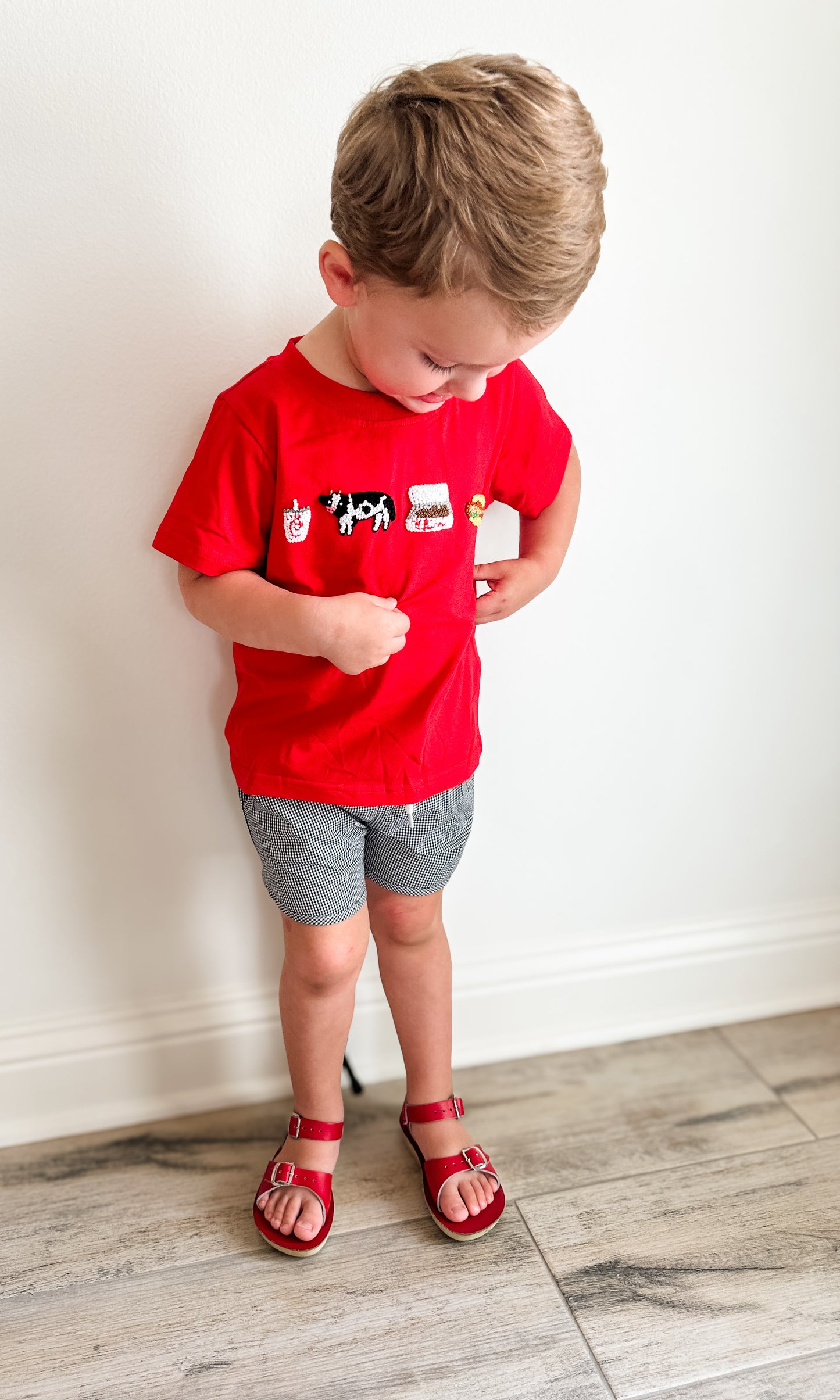 RTS: CHICKEN MINI BOY SHORT SET