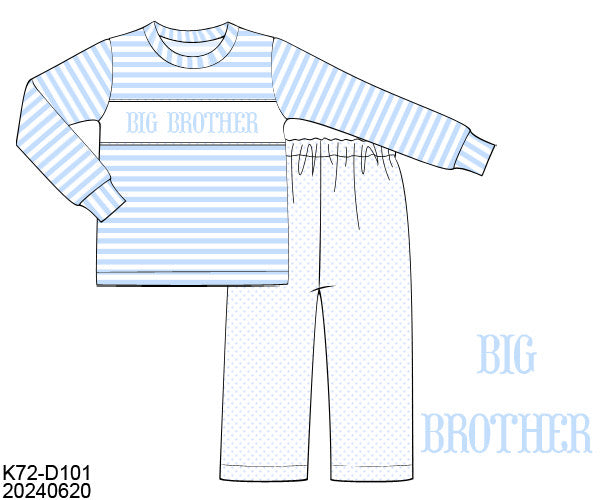 PO31: BROTHER/SISTER COLLECTION BOY PANT SET