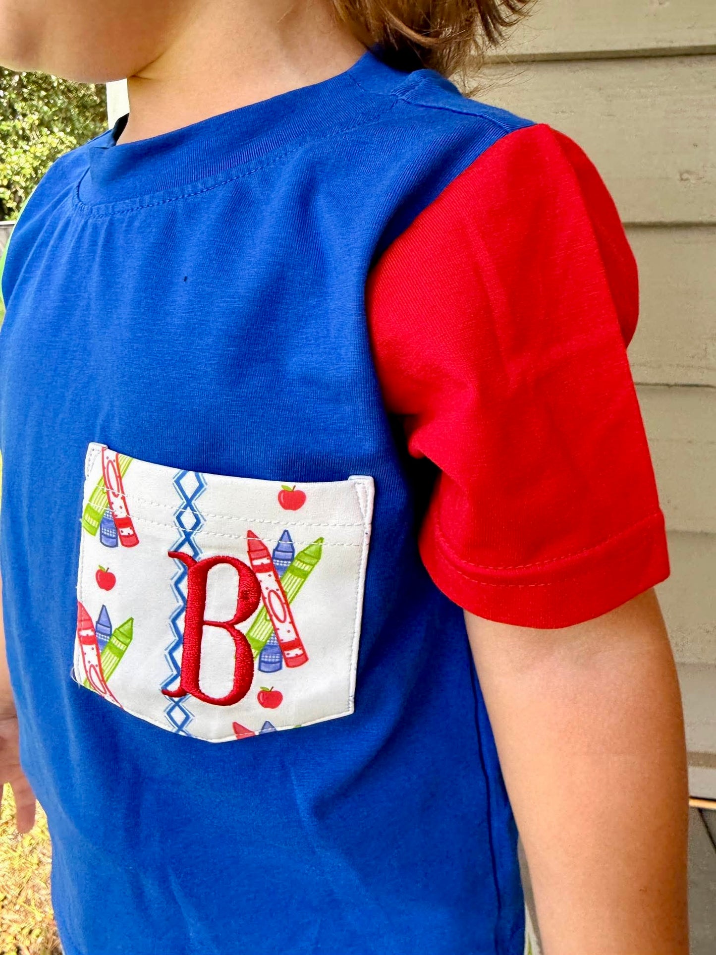 RTS: PREPPY CRAYONS BOY SHORT SET