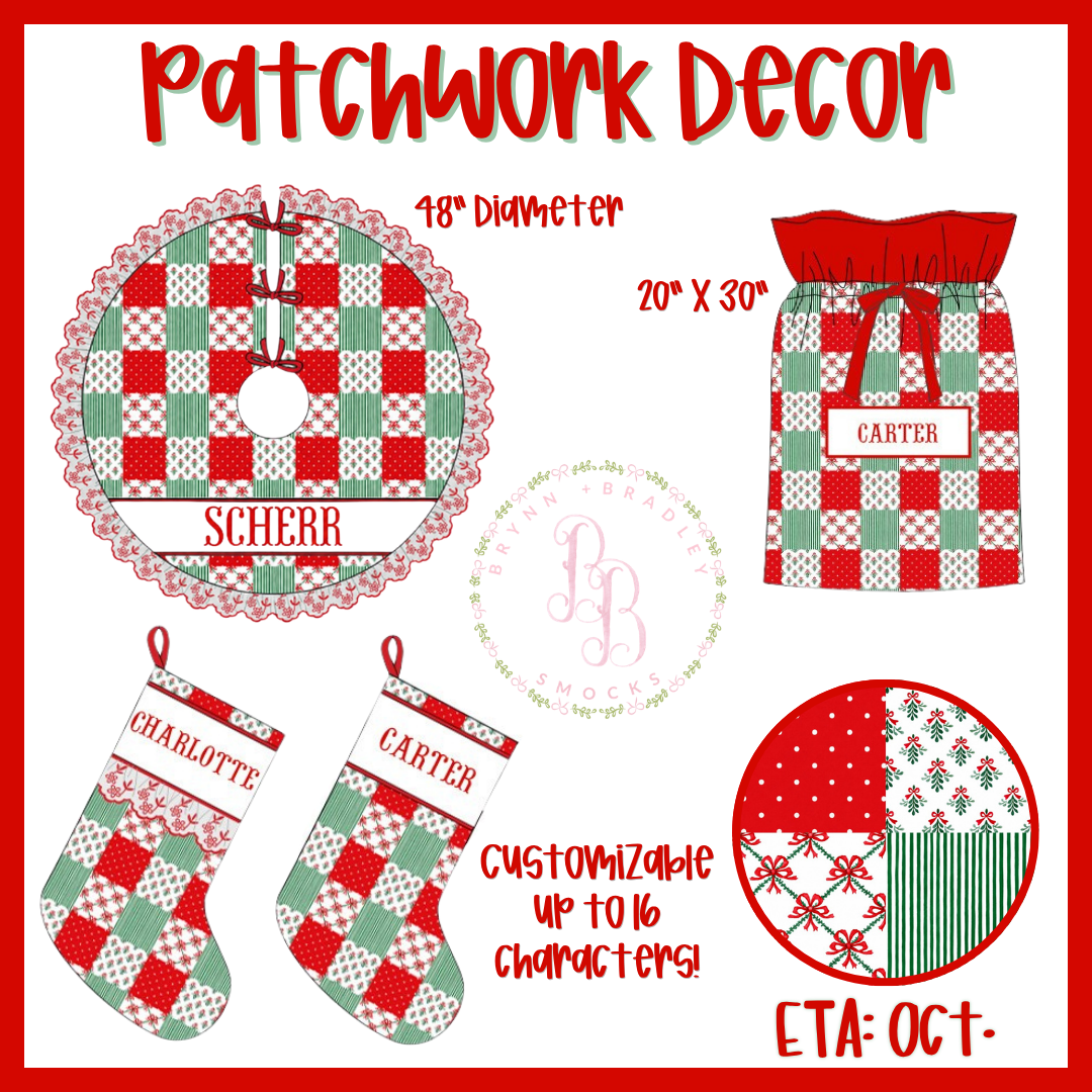 PO30: Patchwork Decor: Santa Sack- ETA: October