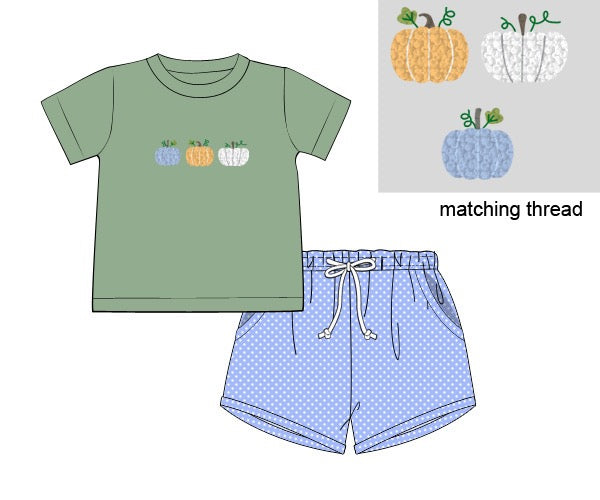 RTS: FUNKY PUMPKINS BOY SHORT SET