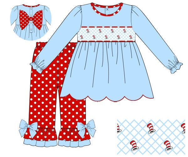 RTS: HATS OFF TO FUN GIRL PANT SET