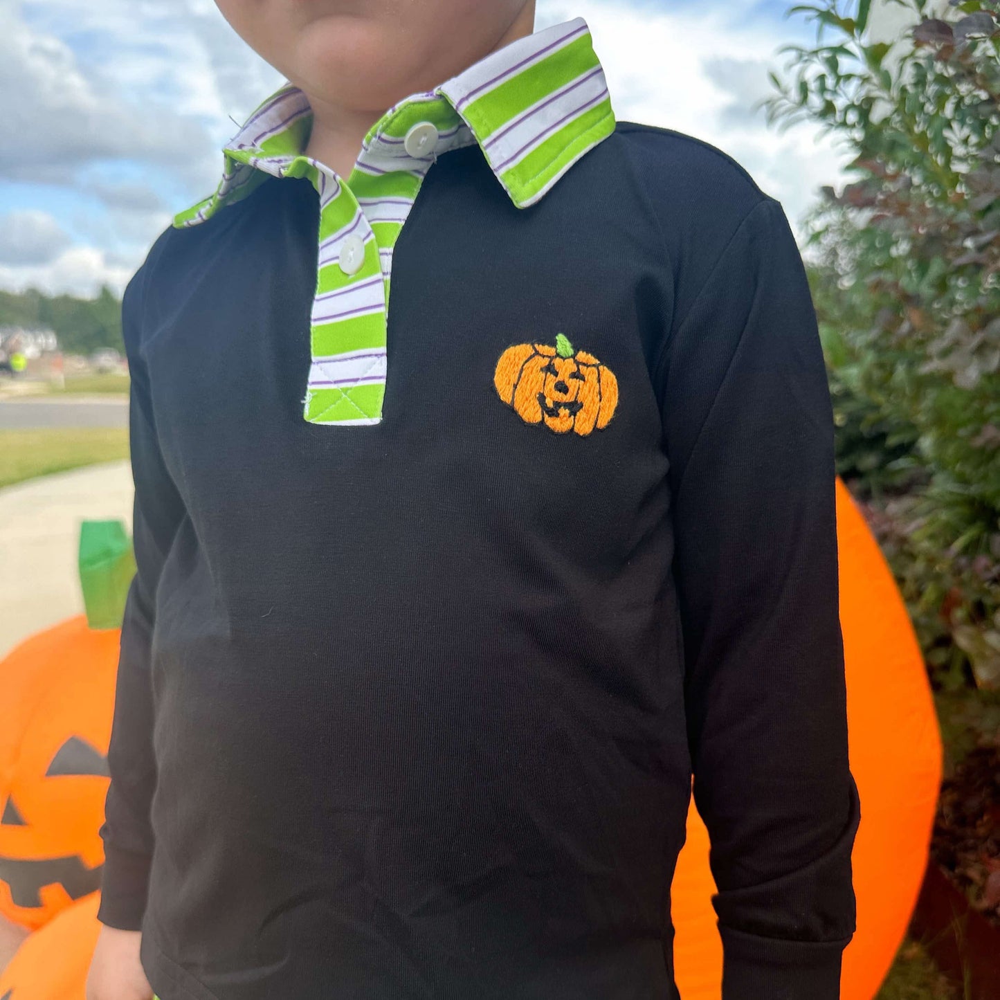 RTS: SILLY JACK-O-LATERN BOY SHORT SET