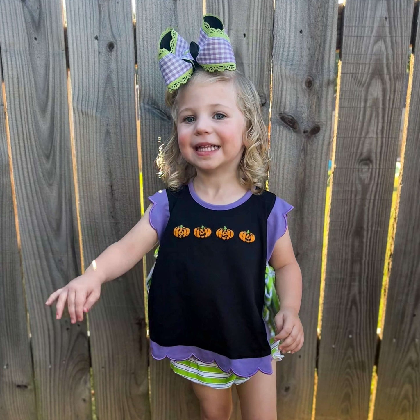 RTS: SILLY JACK-O-LATERN GIRL DIAPER SET