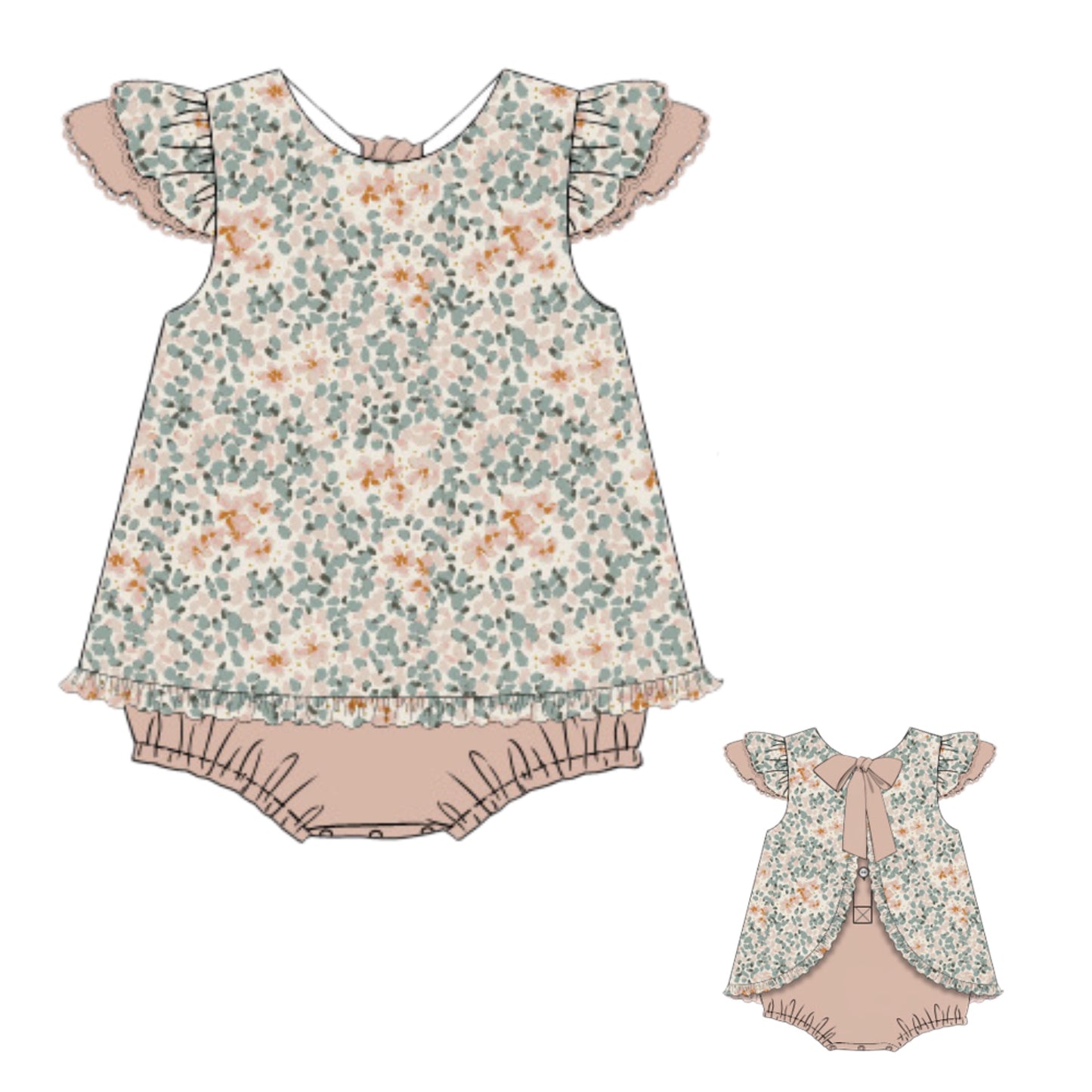 Muted Spring: Girl Bubble