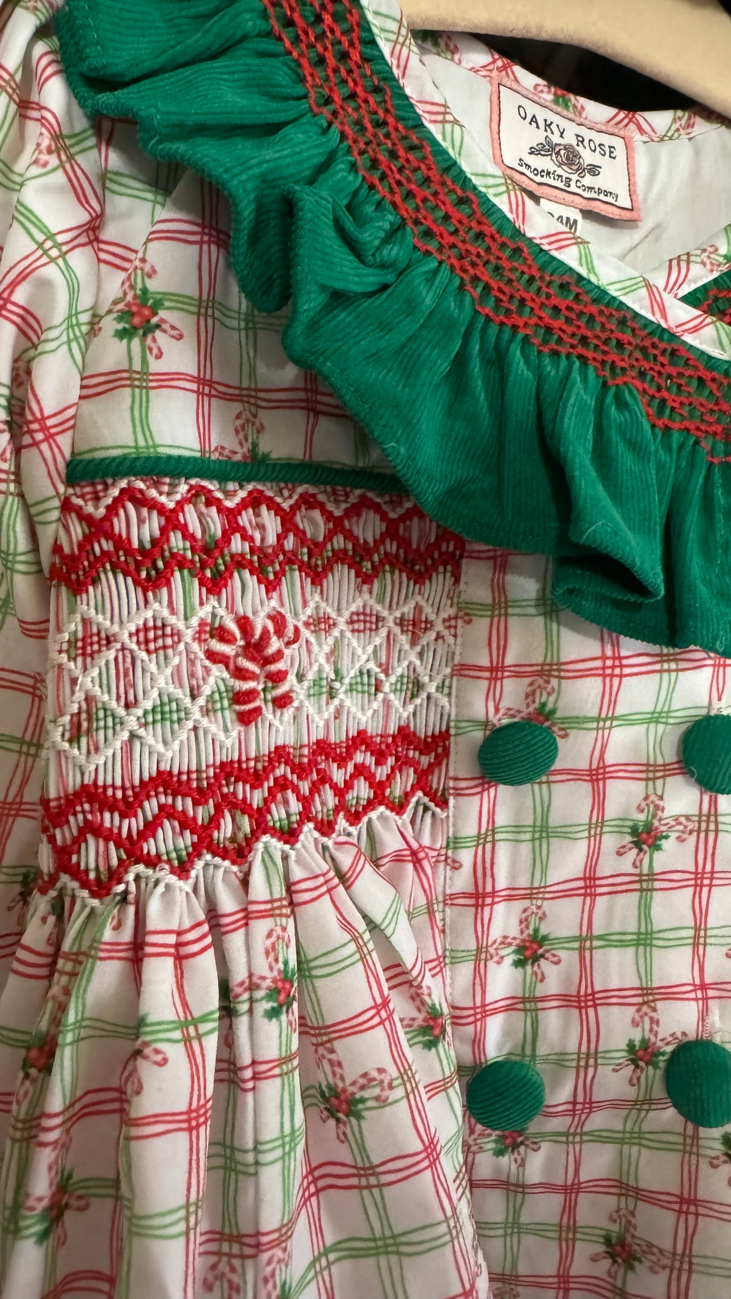 RTS: CANDY CANE DIAPER SET (DRESS LENGTH FOR 5T+)