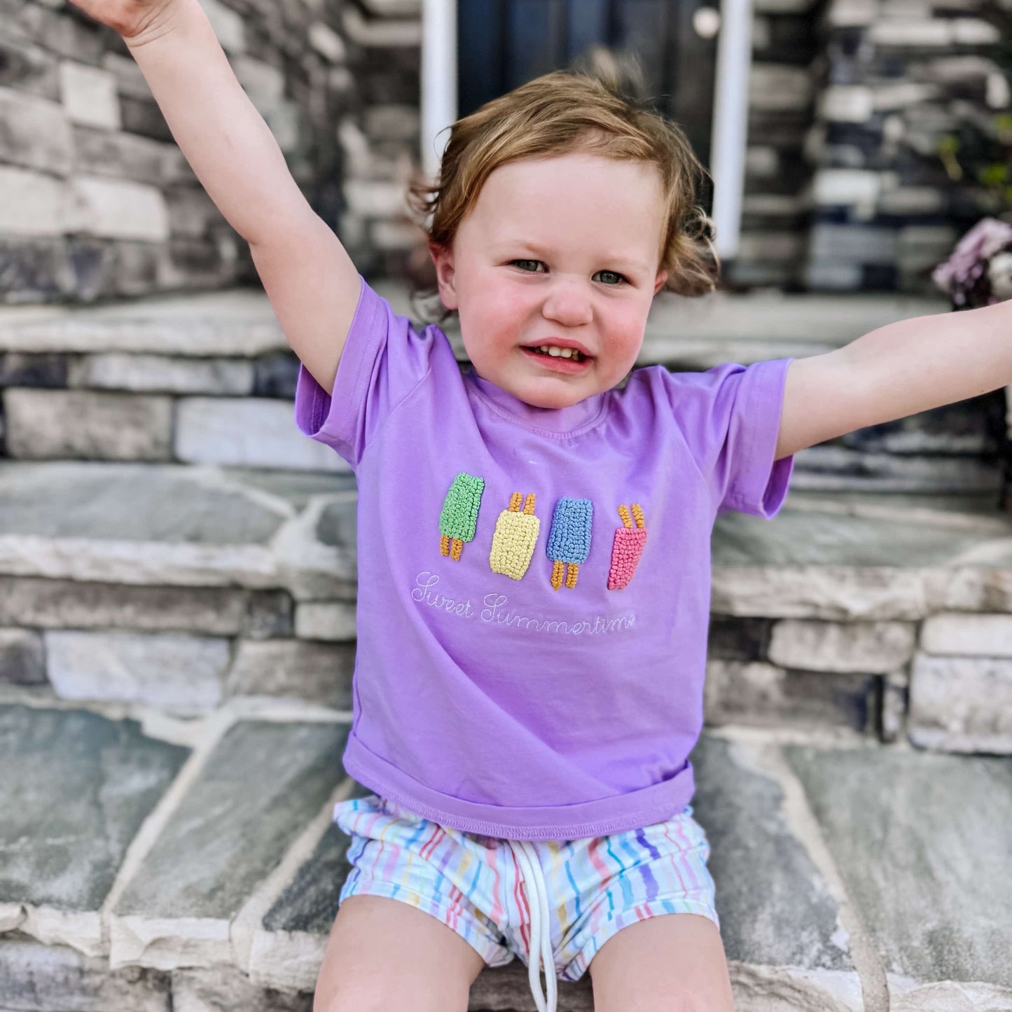 RTS: French Knot Popsicles - Boy Short Set