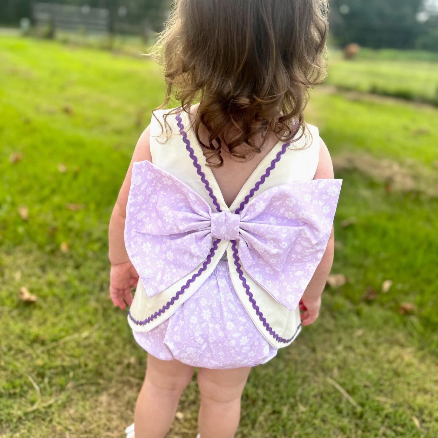 RTS: Purple Butterflies - Girl Diaper Set