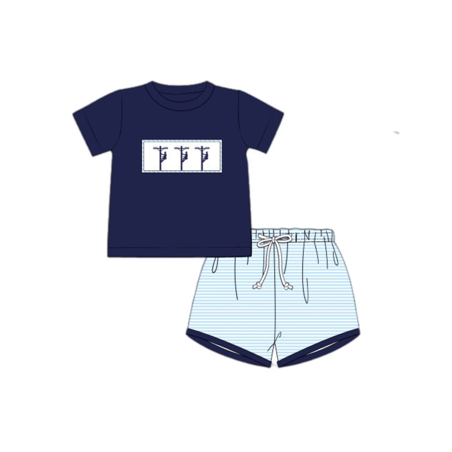 RTS: SUMMER LINEMAN BOY SHORT SET
