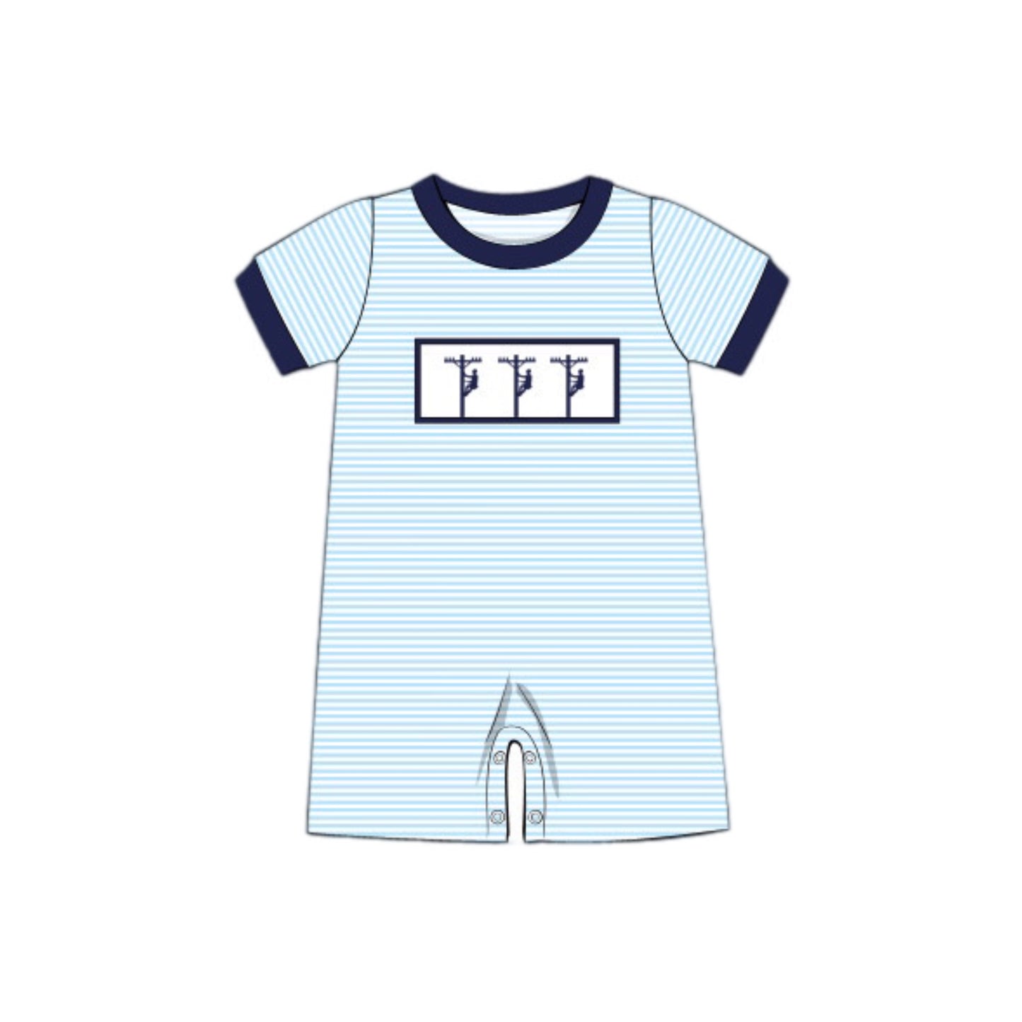 RTS: SUMMER LINEMAN BOY ROMPER