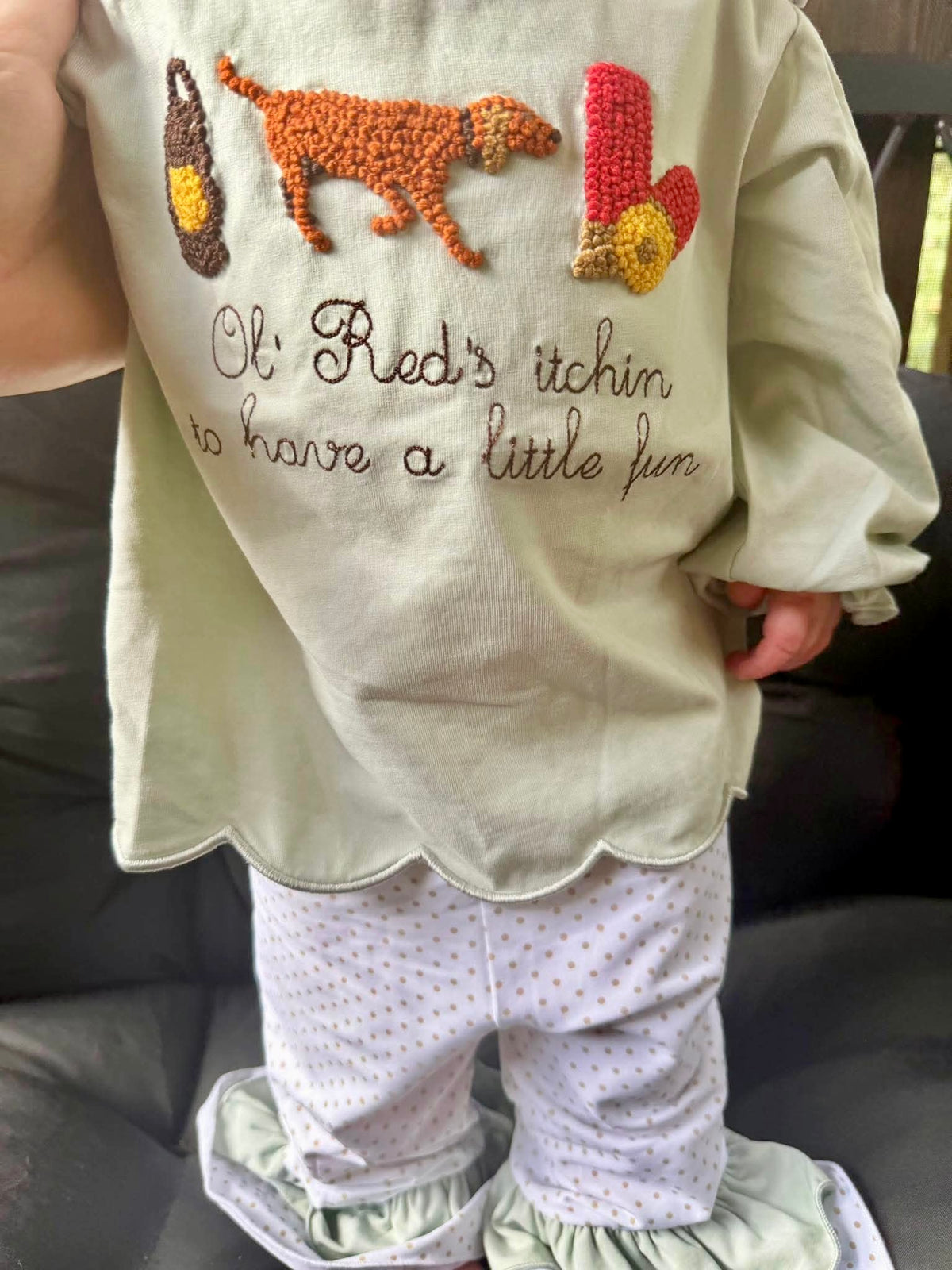 RTS: OL RED GIRL PANT SET