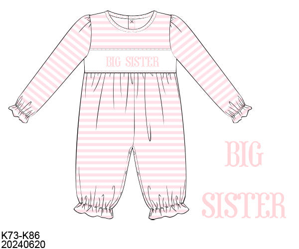 PO31: BROTHER/SISTER COLLECTION GIRL ROMPER