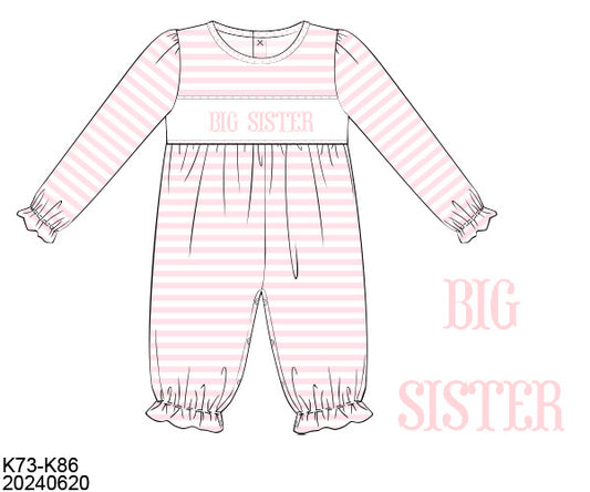 PO31: BROTHER/SISTER COLLECTION GIRL ROMPER