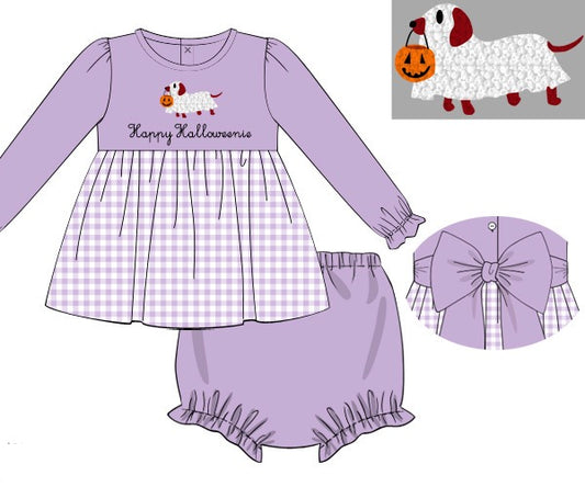 RTS: HAPPY HALLOWEENIE GIRL DIAPER SET