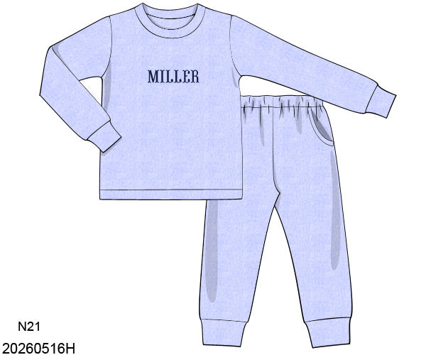 PO31: SETS BLUE FLEECE