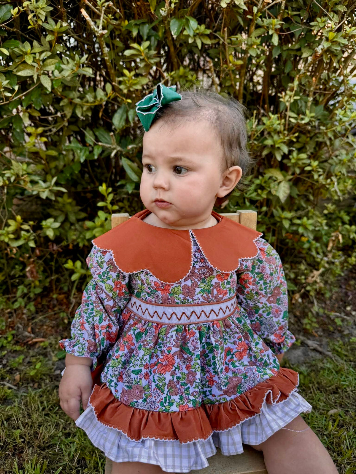 RTS:  CAMELLIA GARDENS GIRL DIAPER SET