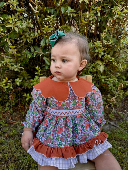 RTS:  CAMELLIA GARDENS GIRL DIAPER SET
