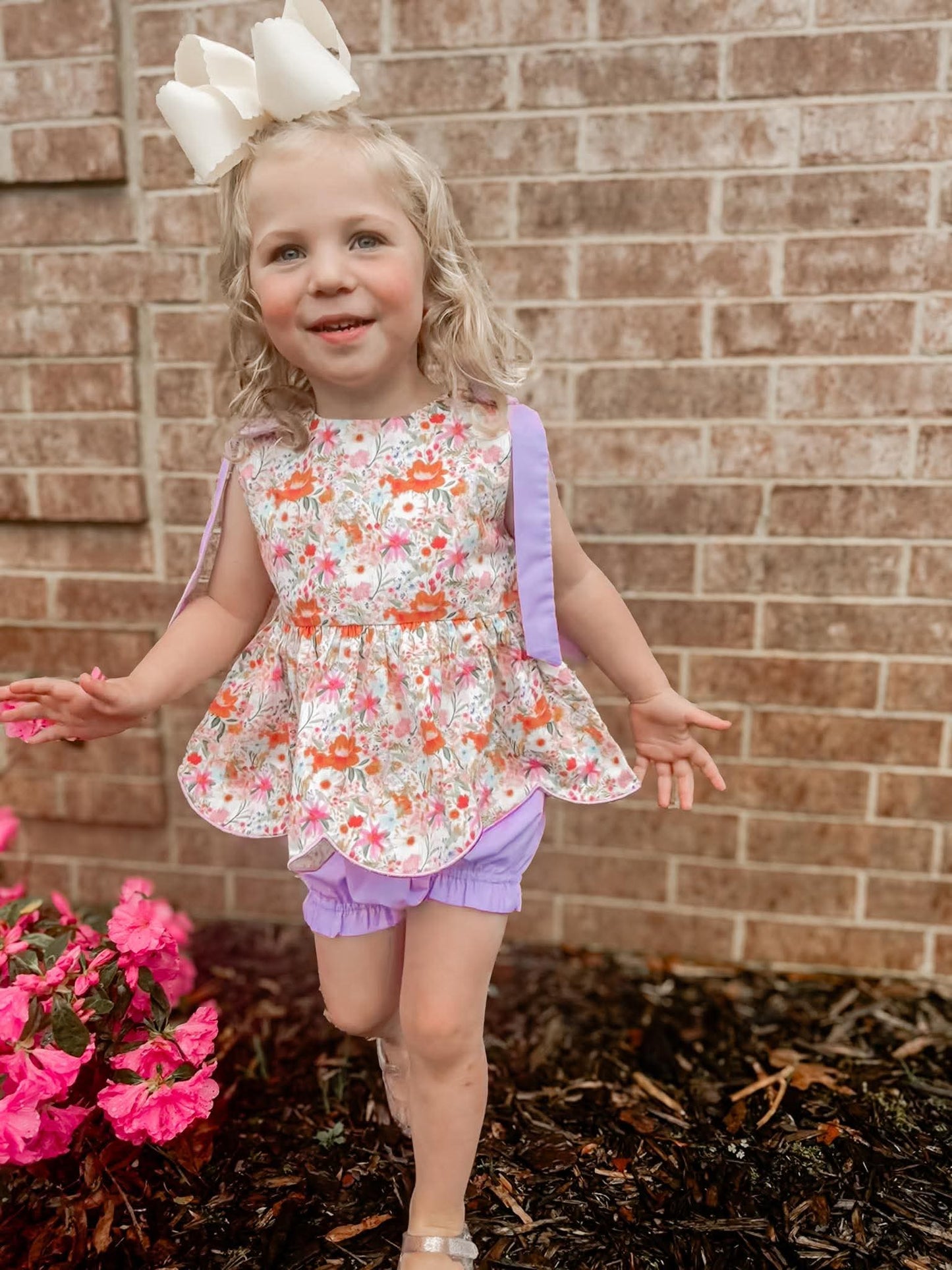 RTS: SPRINGTIME SCALLOPS GIRL DIAPER SET