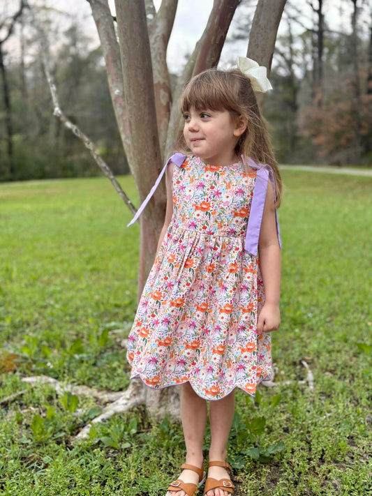 RTS: SPRINGTIME SCALLOPS GIRL DRESS