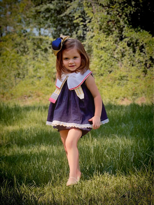RTS: PENCIL PARADE GIRL DIAPER SET (DRESS LENGTH 5T+)