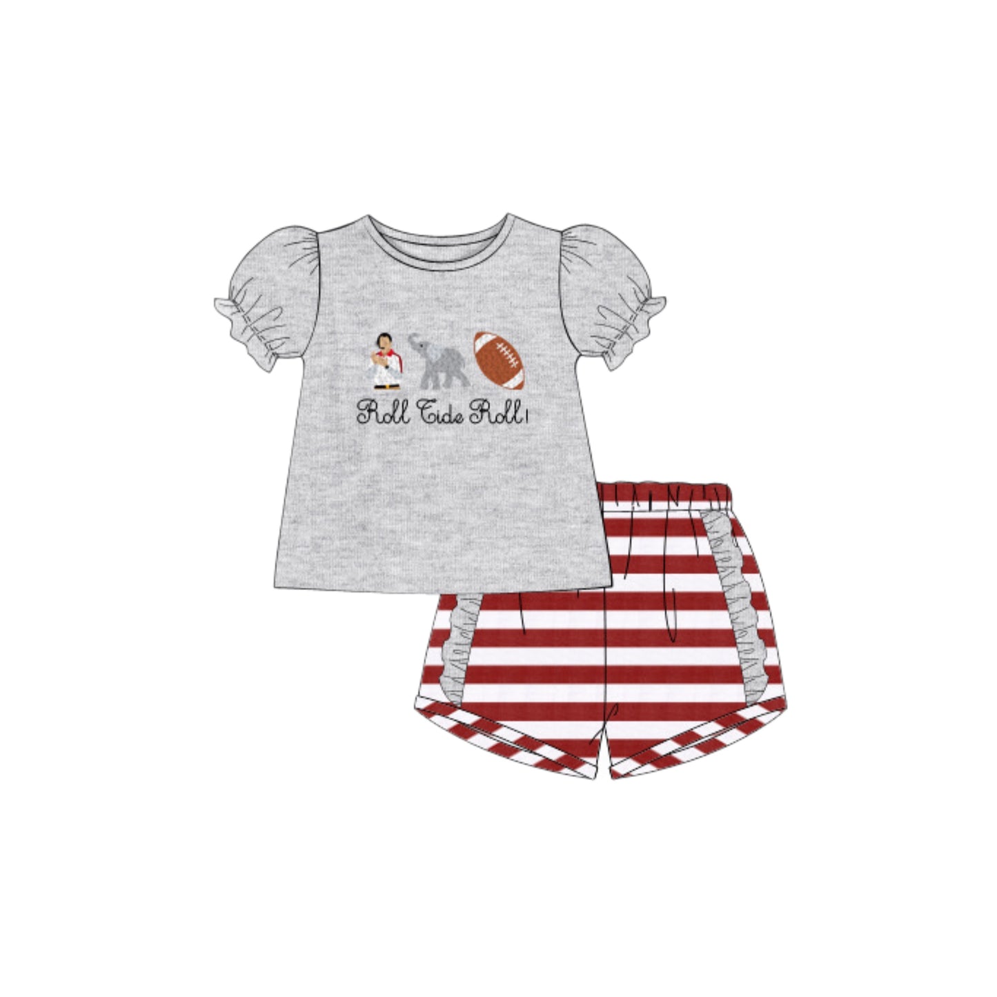 RTS: NICK SABAN GIRL SHORT SET