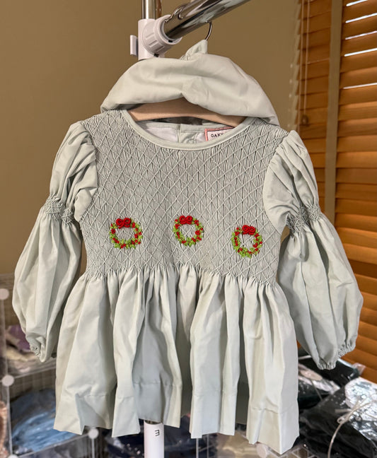 RTS: SAGE WREATHS DIAPER SET (DRESS LENGTH FOR 5T+)