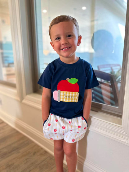 RTS: PENCIL PARADE BOY SHORT SET