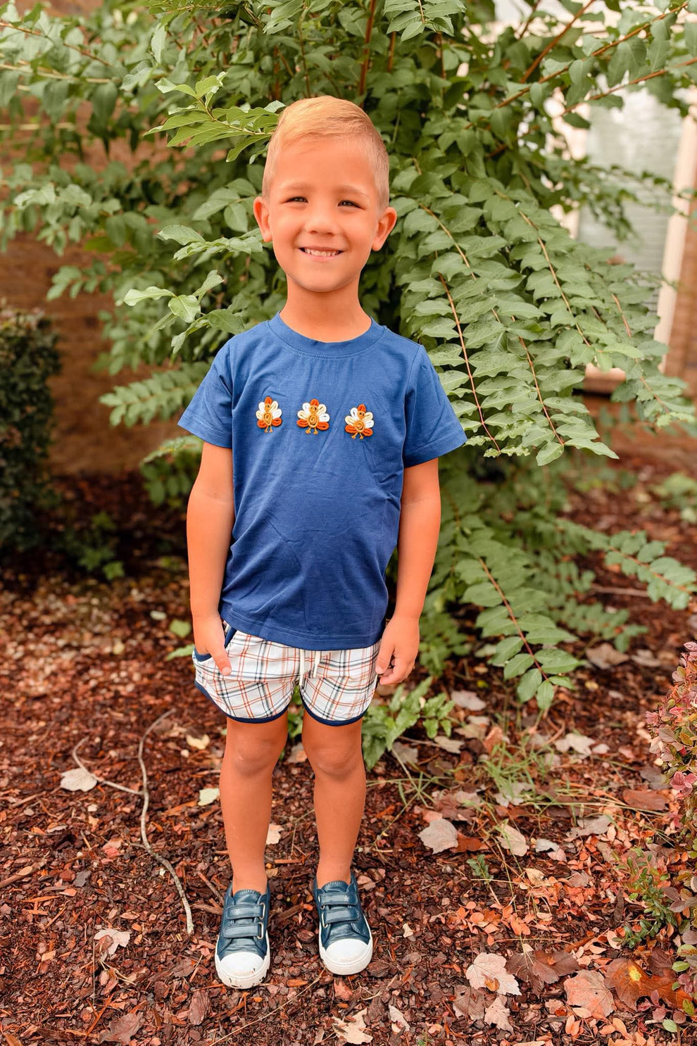 RTS: BULLION TURKEYS BOY SHORT SET – Oaky Rose Smocking Co