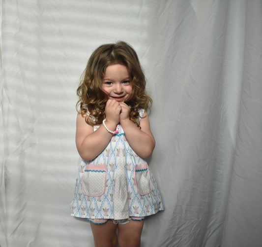 RTS: PREPPY CRAYONS GIRL DIAPER SET