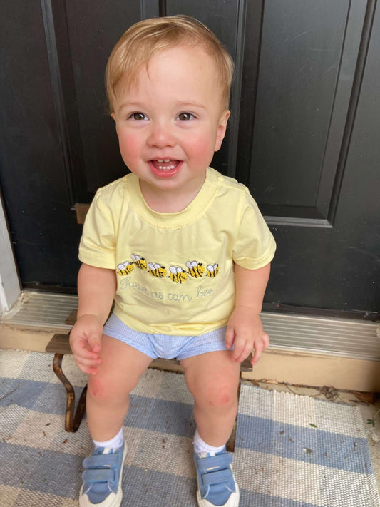 RTS: SWEET AS CAN BEE BOY SHORT SET