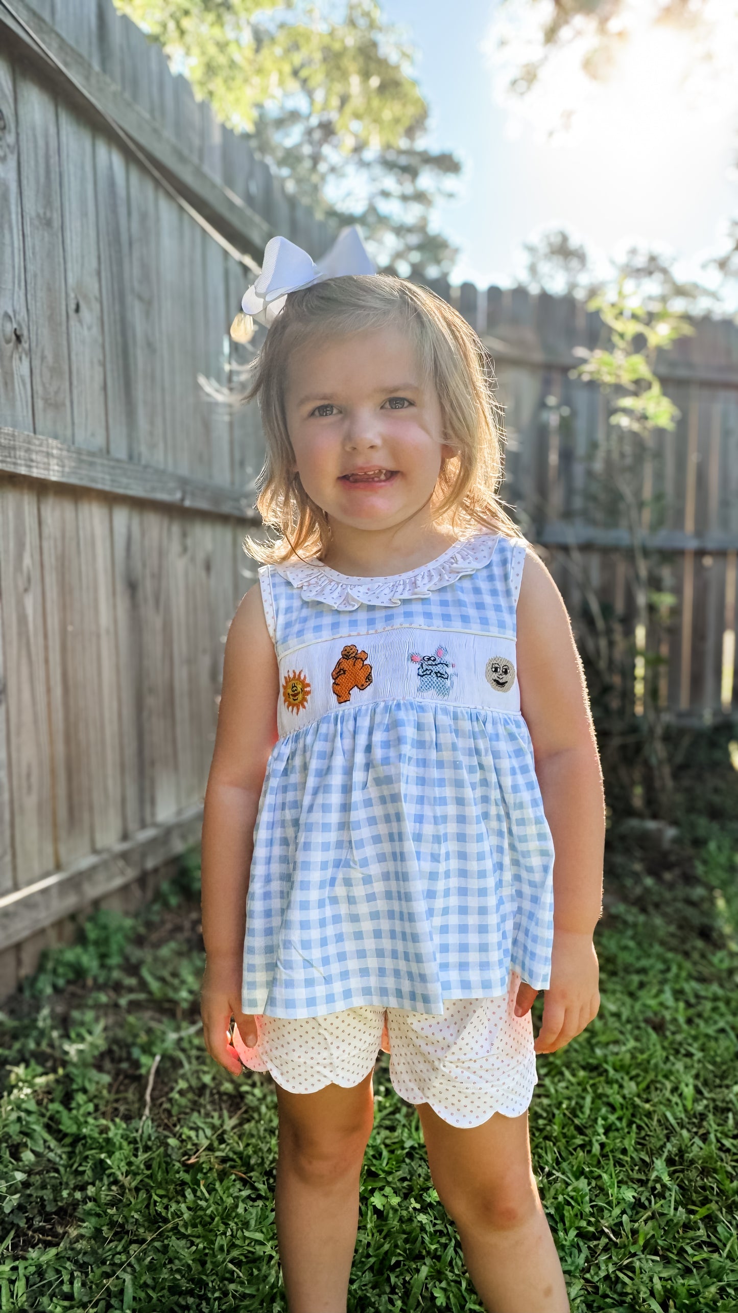 RTS: BEAR IN THE BIG BLUE HOUSE GIRL SHORT SET