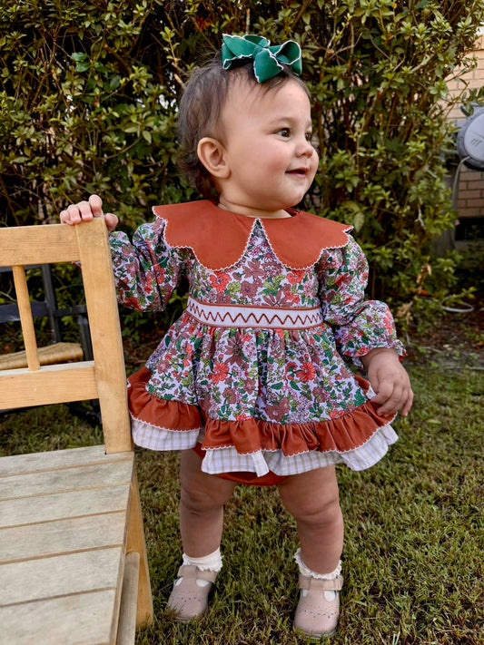 RTS:  CAMELLIA GARDENS GIRL DIAPER SET