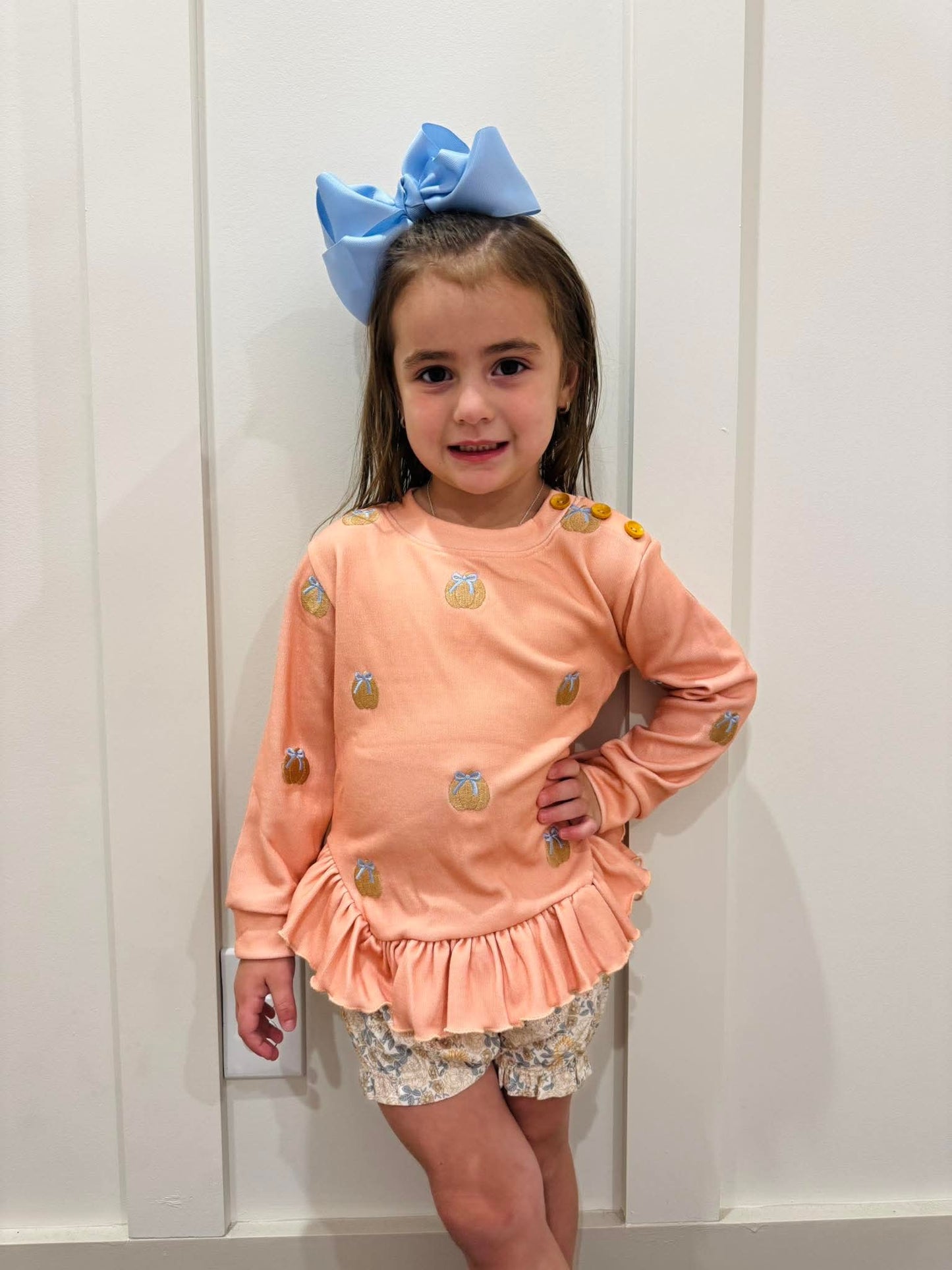 RTS: PUMPKIN PATCHES GIRL SHORT SET