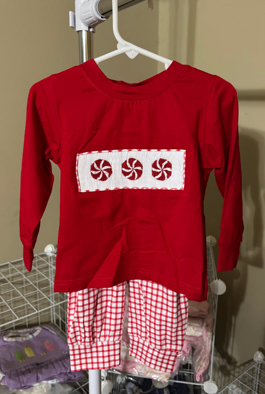 RTS: PEPPERMINT PARTY BOY JOGGER SET