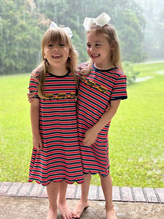 RTS: WHEELS ON THE BUS GIRL DRESS