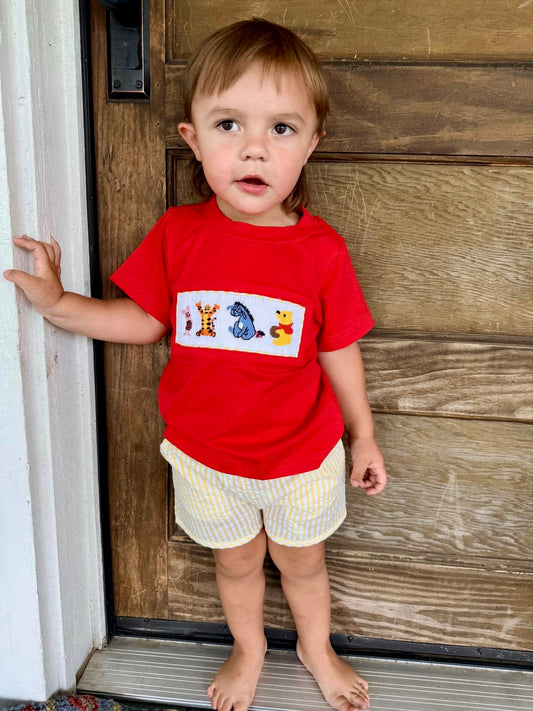 RTS: POOH BOY SHORT SET