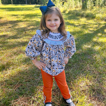 RTS: AUTUMN HEIRLOOMS GIRL PANT SET