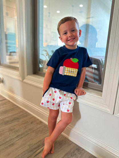 RTS: PENCIL PARADE BOY SHORT SET